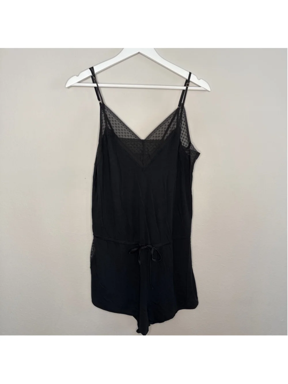 Women's Victoria's Secret Black Pajama Romper M